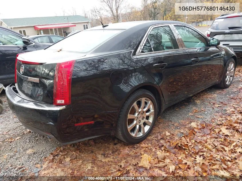 2008 Cadillac Cts Standard VIN: 1G6DH577680146430 Lot: 40801175