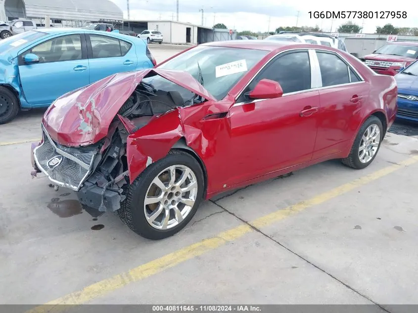 2008 Cadillac Cts Standard VIN: 1G6DM577380127958 Lot: 40811645