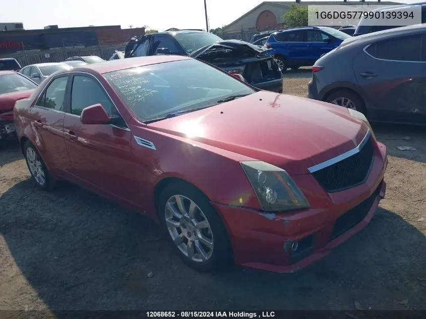 2009 Cadillac Cts VIN: 1G6DG577990139394 Lot: 12068652