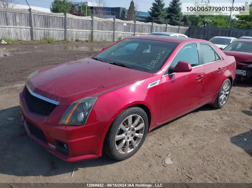 2009 Cadillac Cts VIN: 1G6DG577990139394 Lot: 12068652