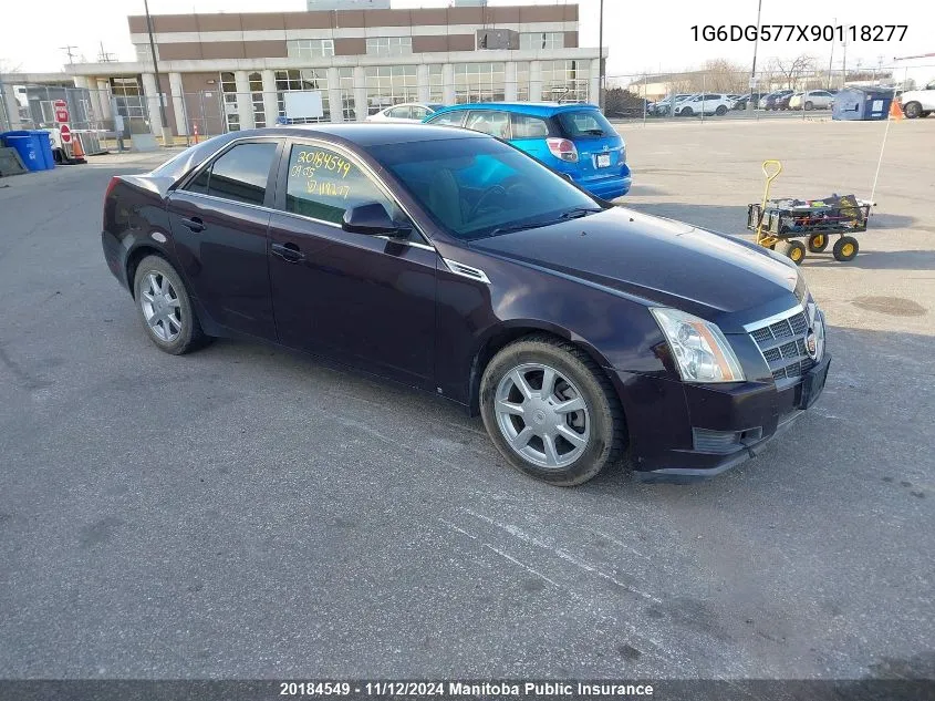 2009 Cadillac Cts 3.6L VIN: 1G6DG577X90118277 Lot: 20184549