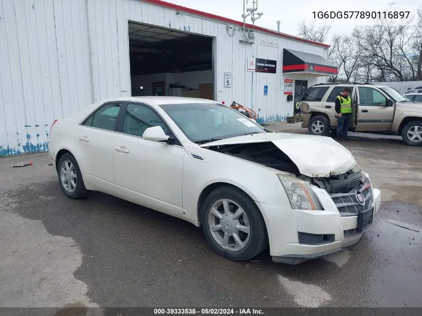 2009 Cadillac Cts Standard VIN: 1G6DG577890116897 Lot: 39333535