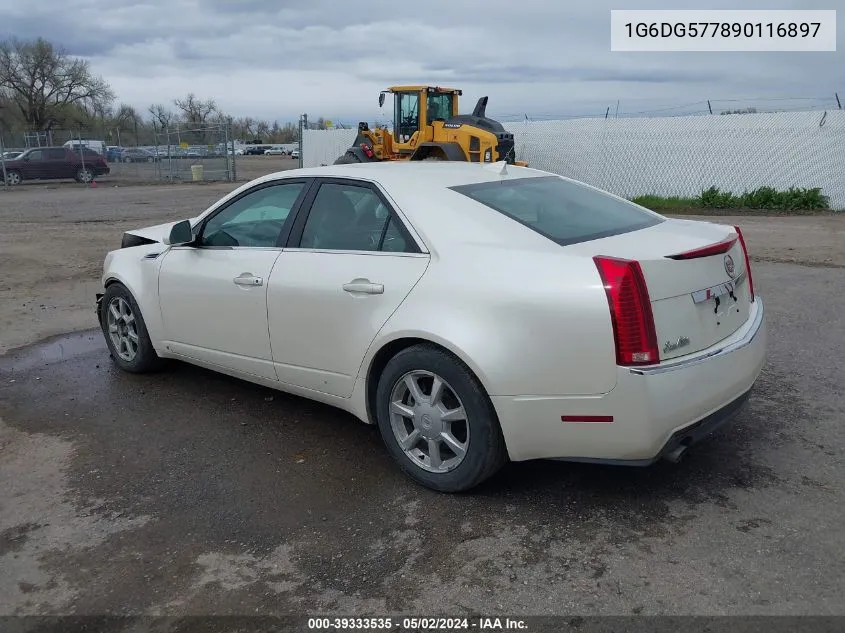 2009 Cadillac Cts Standard VIN: 1G6DG577890116897 Lot: 39333535