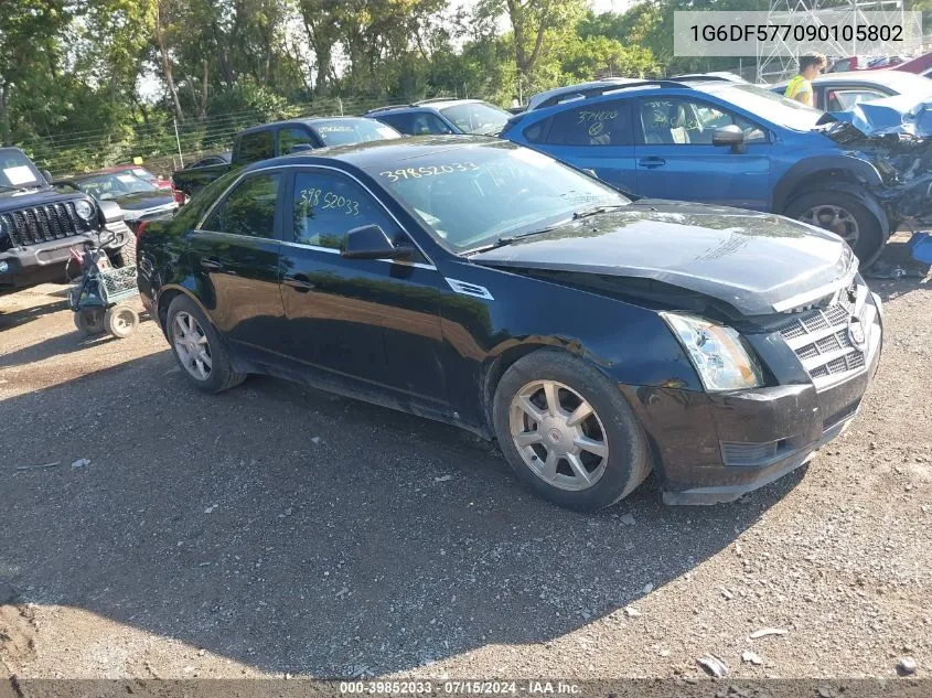 2009 Cadillac Cts Standard VIN: 1G6DF577090105802 Lot: 39852033