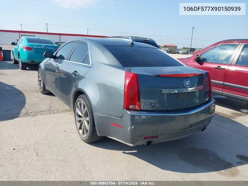 2009 Cadillac Cts Standard VIN: 1G6DF577X90150939 Lot: 39903784