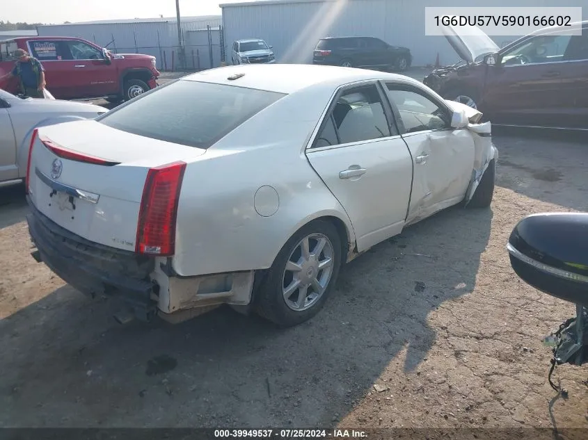 2009 Cadillac Cts Hi Feature V6 VIN: 1G6DU57V590166602 Lot: 39949537