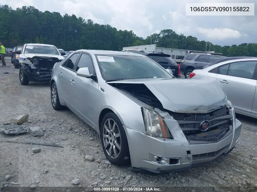 2009 Cadillac Cts Standard VIN: 1G6DS57V090155822 Lot: 39991025