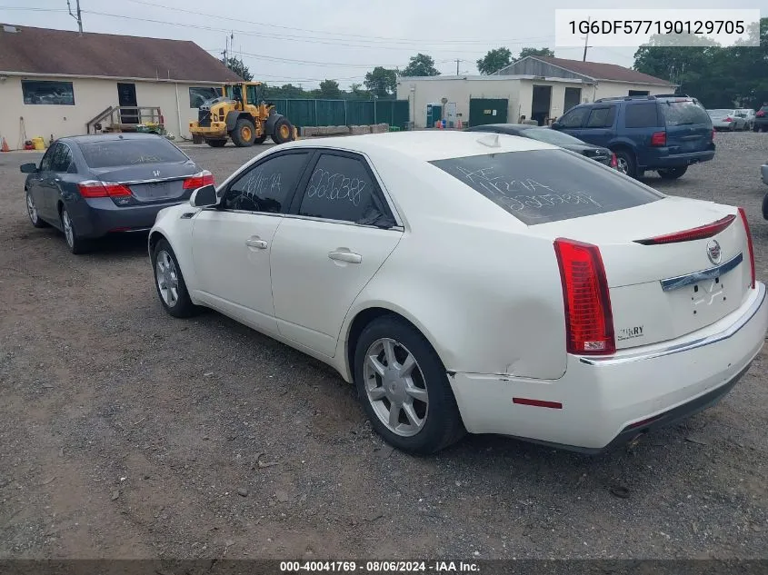 2009 Cadillac Cts Standard VIN: 1G6DF577190129705 Lot: 40041769