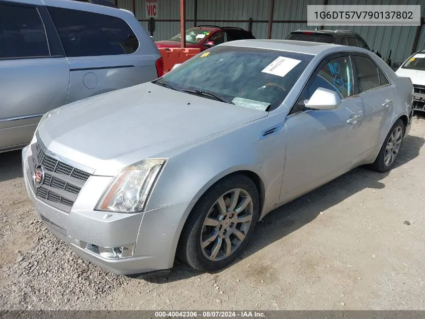 2009 Cadillac Cts Standard VIN: 1G6DT57V790137802 Lot: 40042306