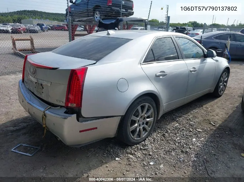 2009 Cadillac Cts Standard VIN: 1G6DT57V790137802 Lot: 40042306