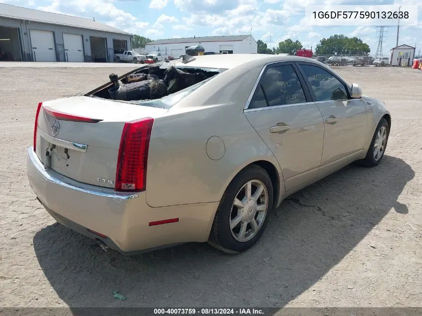 2009 Cadillac Cts Standard VIN: 1G6DF577590132638 Lot: 40073759