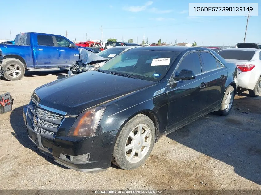 2009 Cadillac Cts Standard VIN: 1G6DF577390139149 Lot: 40080738