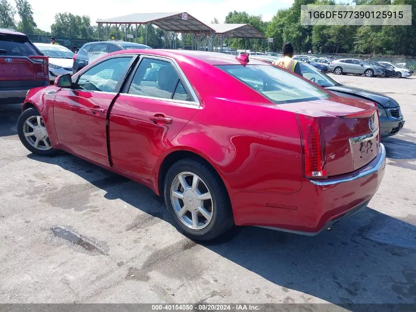 2009 Cadillac Cts Standard VIN: 1G6DF577390125915 Lot: 40154050