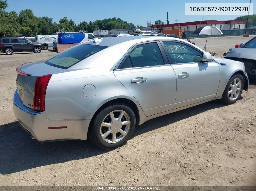 2009 Cadillac Cts Standard VIN: 1G6DF577490172970 Lot: 40189145