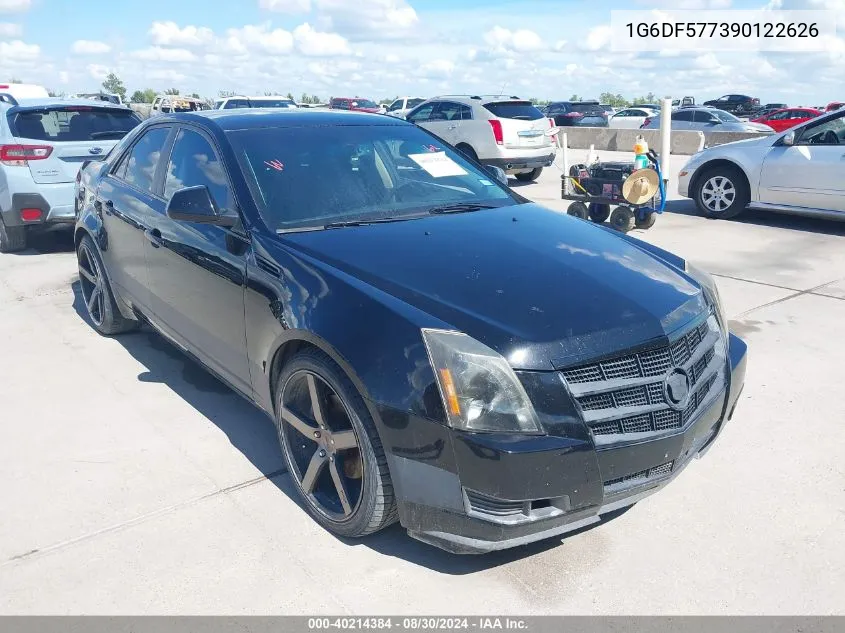 2009 Cadillac Cts Standard VIN: 1G6DF577390122626 Lot: 40214384