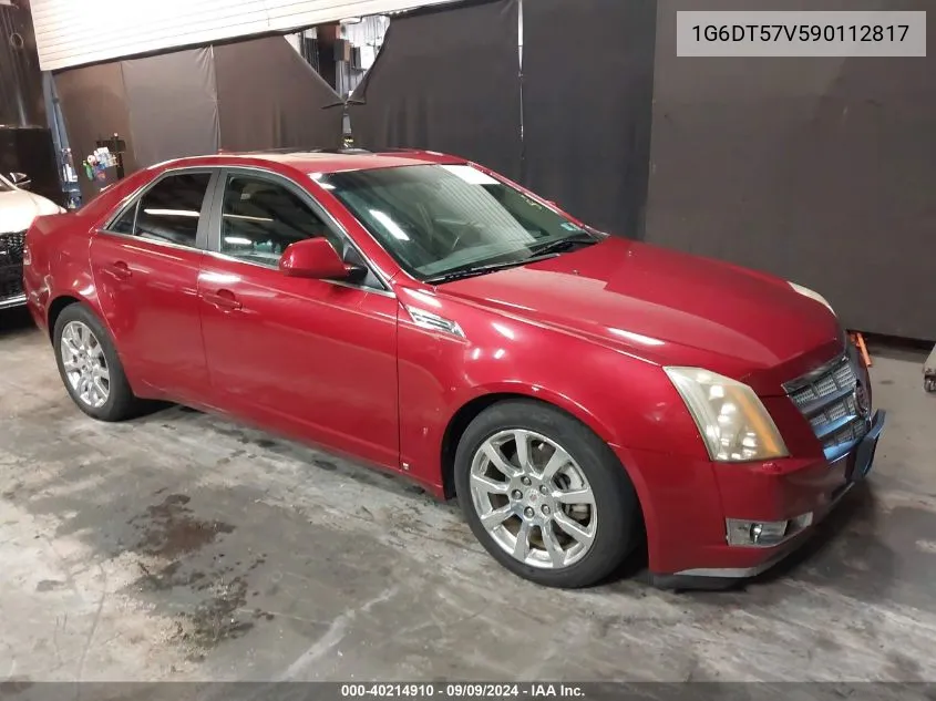 2009 Cadillac Cts Standard VIN: 1G6DT57V590112817 Lot: 40214910