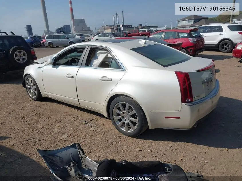 1G6DT57V190156345 2009 Cadillac Cts Standard