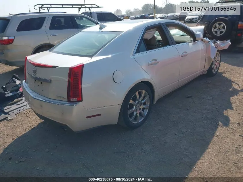 1G6DT57V190156345 2009 Cadillac Cts Standard