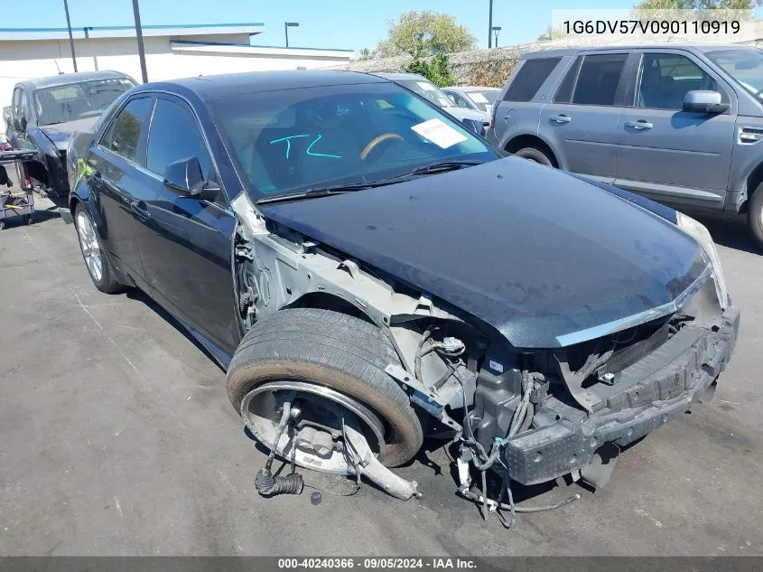 2009 Cadillac Cts Standard VIN: 1G6DV57V090110919 Lot: 40240366