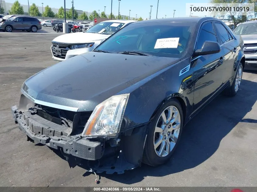 2009 Cadillac Cts Standard VIN: 1G6DV57V090110919 Lot: 40240366