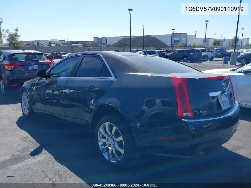 2009 Cadillac Cts Standard VIN: 1G6DV57V090110919 Lot: 40240366