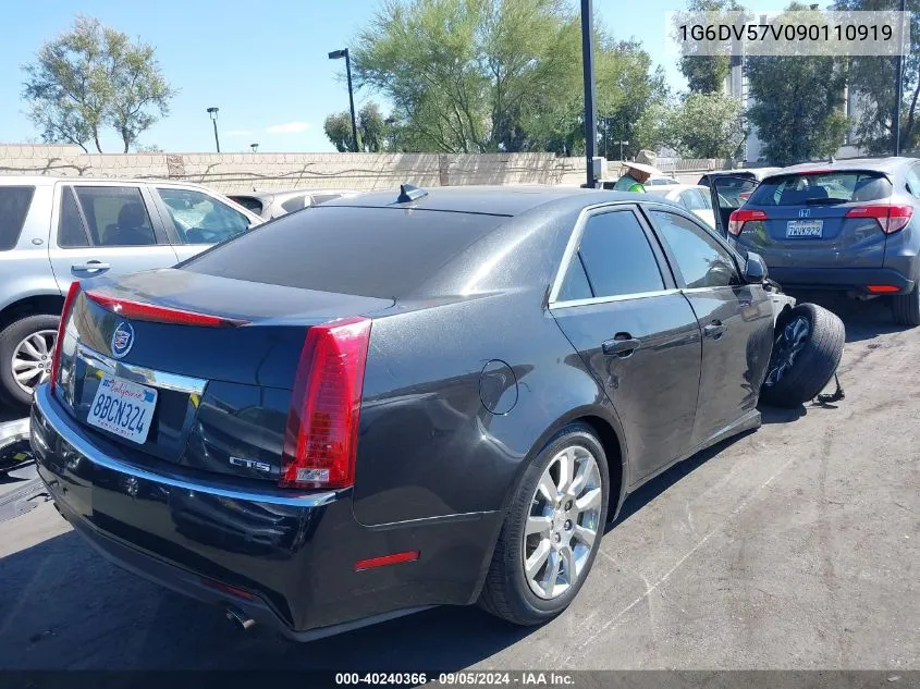 2009 Cadillac Cts Standard VIN: 1G6DV57V090110919 Lot: 40240366