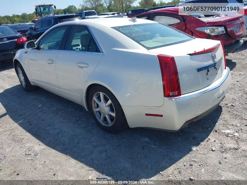 2009 Cadillac Cts Standard VIN: 1G6DF577090121949 Lot: 40300199