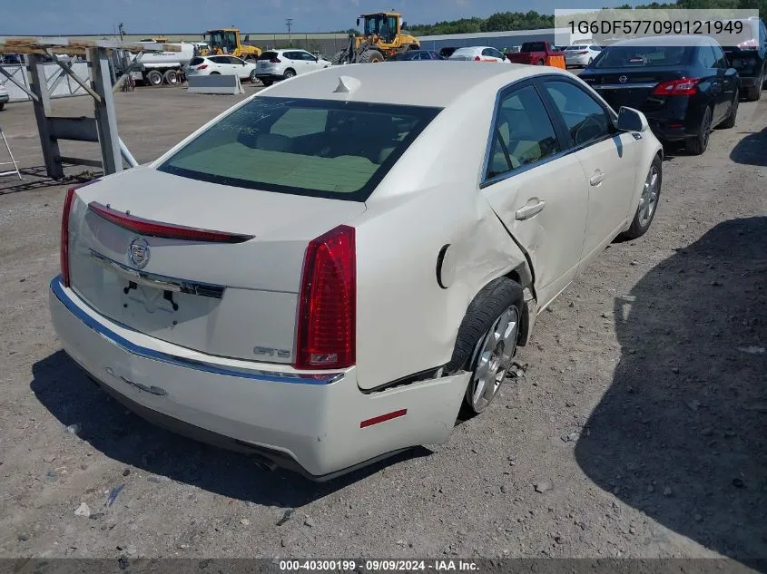 2009 Cadillac Cts Standard VIN: 1G6DF577090121949 Lot: 40300199