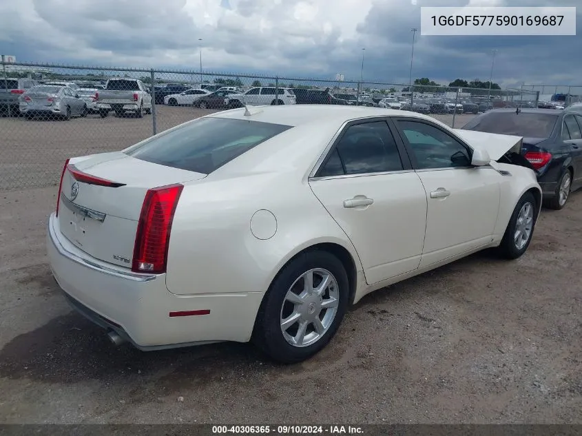 2009 Cadillac Cts Standard VIN: 1G6DF577590169687 Lot: 40306365