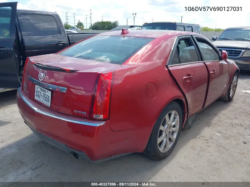 2009 Cadillac Cts Standard VIN: 1G6DV57V690127031 Lot: 40327896