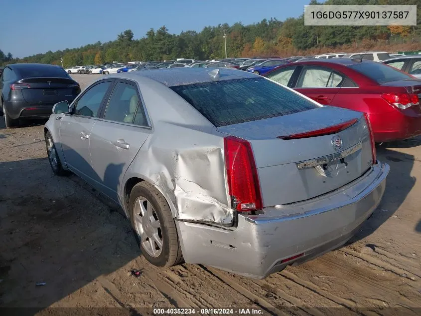 2009 Cadillac Cts VIN: 1G6DG577X90137587 Lot: 40352234