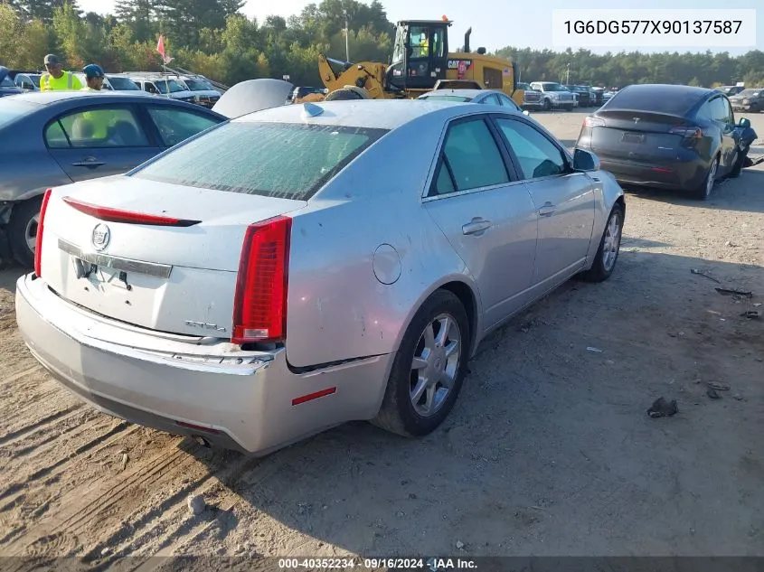 2009 Cadillac Cts VIN: 1G6DG577X90137587 Lot: 40352234