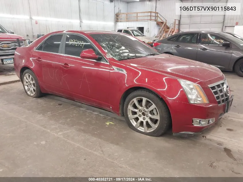 2009 Cadillac Cts Standard VIN: 1G6DT57VX90115843 Lot: 40352721