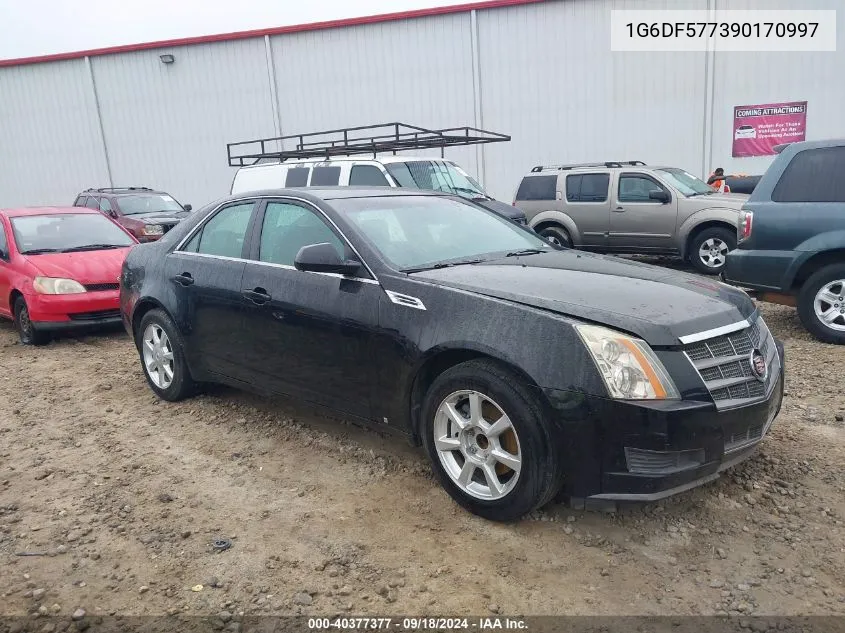 2009 Cadillac Cts Standard VIN: 1G6DF577390170997 Lot: 40377377