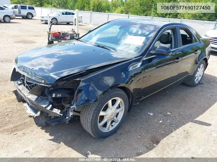 2009 Cadillac Cts Standard VIN: 1G6DF577690127450 Lot: 40377498