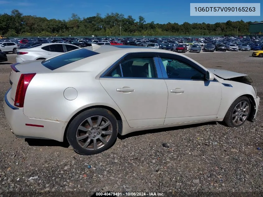 2009 Cadillac Cts Hi Feature V6 VIN: 1G6DT57V090165263 Lot: 40479491