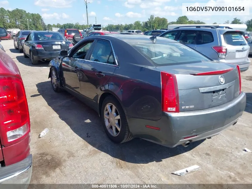 2009 Cadillac Cts Standard VIN: 1G6DV57V090101654 Lot: 40511506