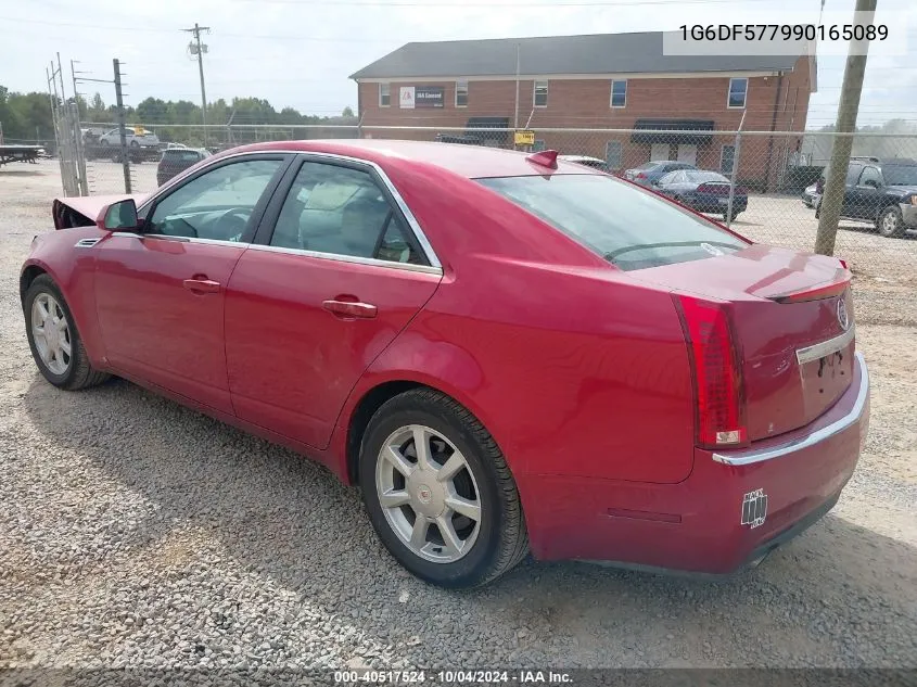 2009 Cadillac Cts Standard VIN: 1G6DF577990165089 Lot: 40517524