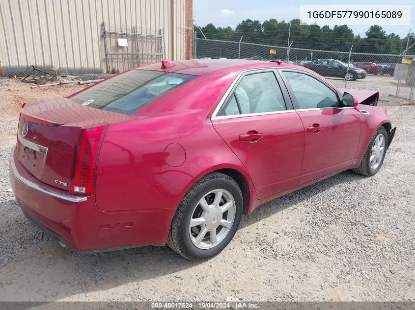 2009 Cadillac Cts Standard VIN: 1G6DF577990165089 Lot: 40517524