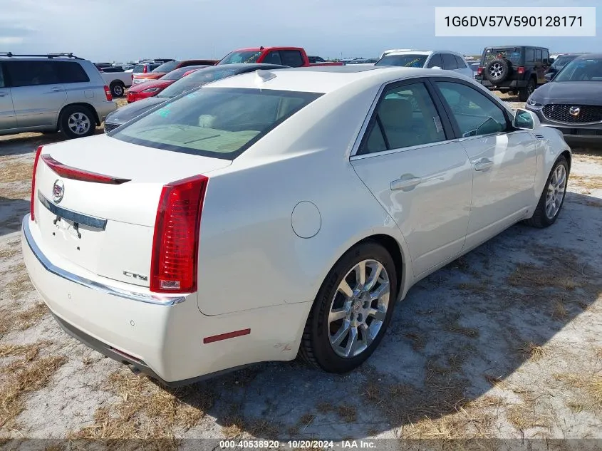 2009 Cadillac Cts Standard VIN: 1G6DV57V590128171 Lot: 40538920