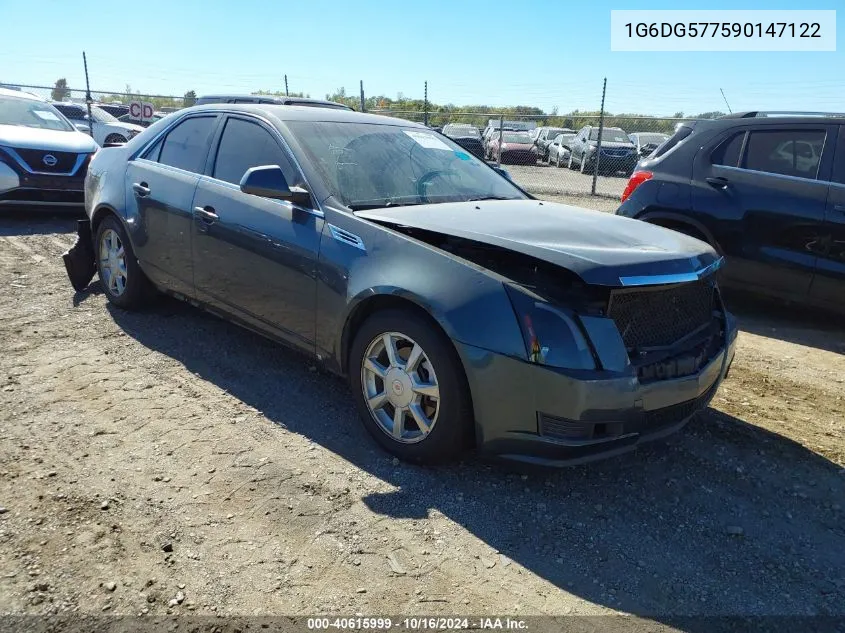 2009 Cadillac Cts Standard VIN: 1G6DG577590147122 Lot: 40615999