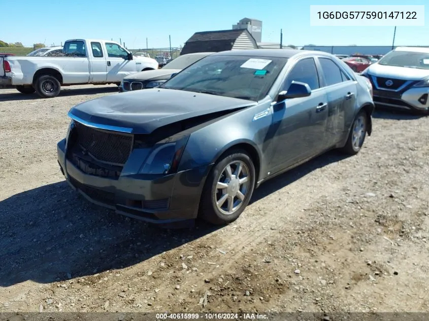 2009 Cadillac Cts Standard VIN: 1G6DG577590147122 Lot: 40615999