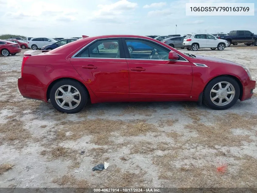 2009 Cadillac Cts Standard VIN: 1G6DS57V790163769 Lot: 40627014