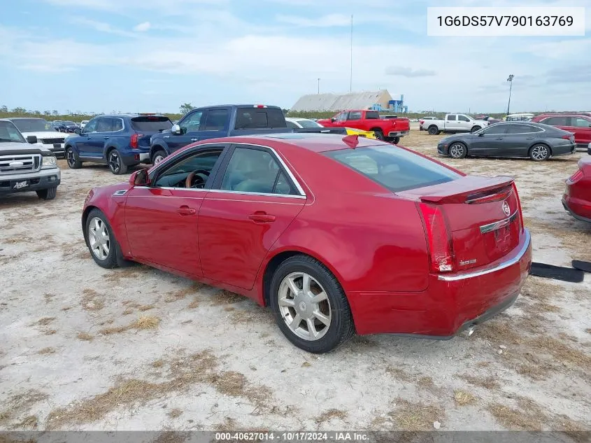 2009 Cadillac Cts Standard VIN: 1G6DS57V790163769 Lot: 40627014