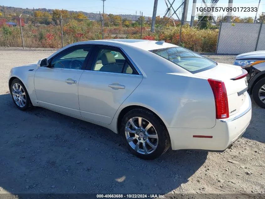 2009 Cadillac Cts Standard VIN: 1G6DT57V890172333 Lot: 40663688