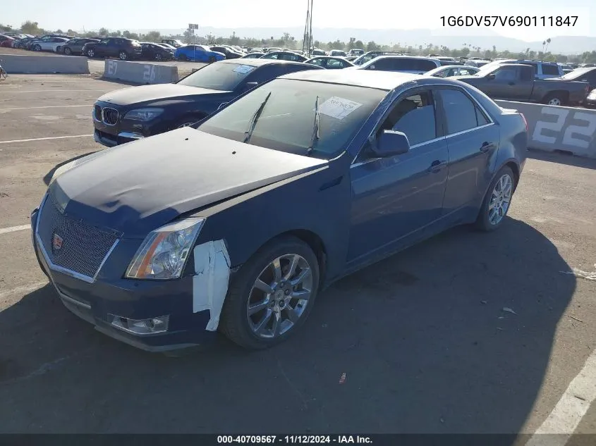 2009 Cadillac Cts Standard VIN: 1G6DV57V690111847 Lot: 40709567