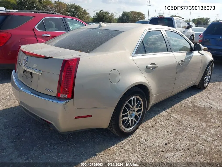 2009 Cadillac Cts Standard VIN: 1G6DF577390136073 Lot: 40756053