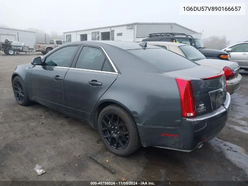 2009 Cadillac Cts Standard VIN: 1G6DU57V890166657 Lot: 40758024