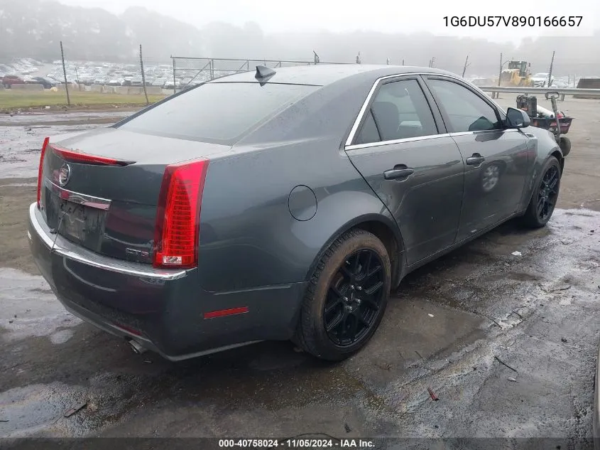 2009 Cadillac Cts Standard VIN: 1G6DU57V890166657 Lot: 40758024