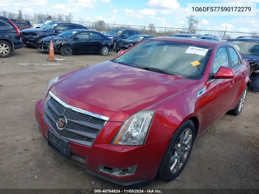 2009 Cadillac Cts Standard VIN: 1G6DF577590172279 Lot: 40764824